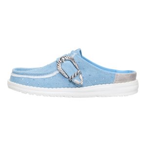 Wendy Slip Buckle Denim - Blue/Multi